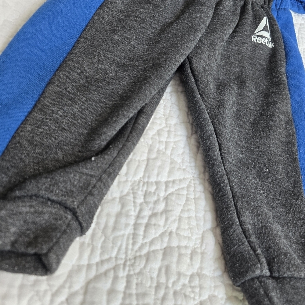 Reebok Baby 2-Piece Sweat Suit Blue Gray 12 Months - Picture 5 of 10